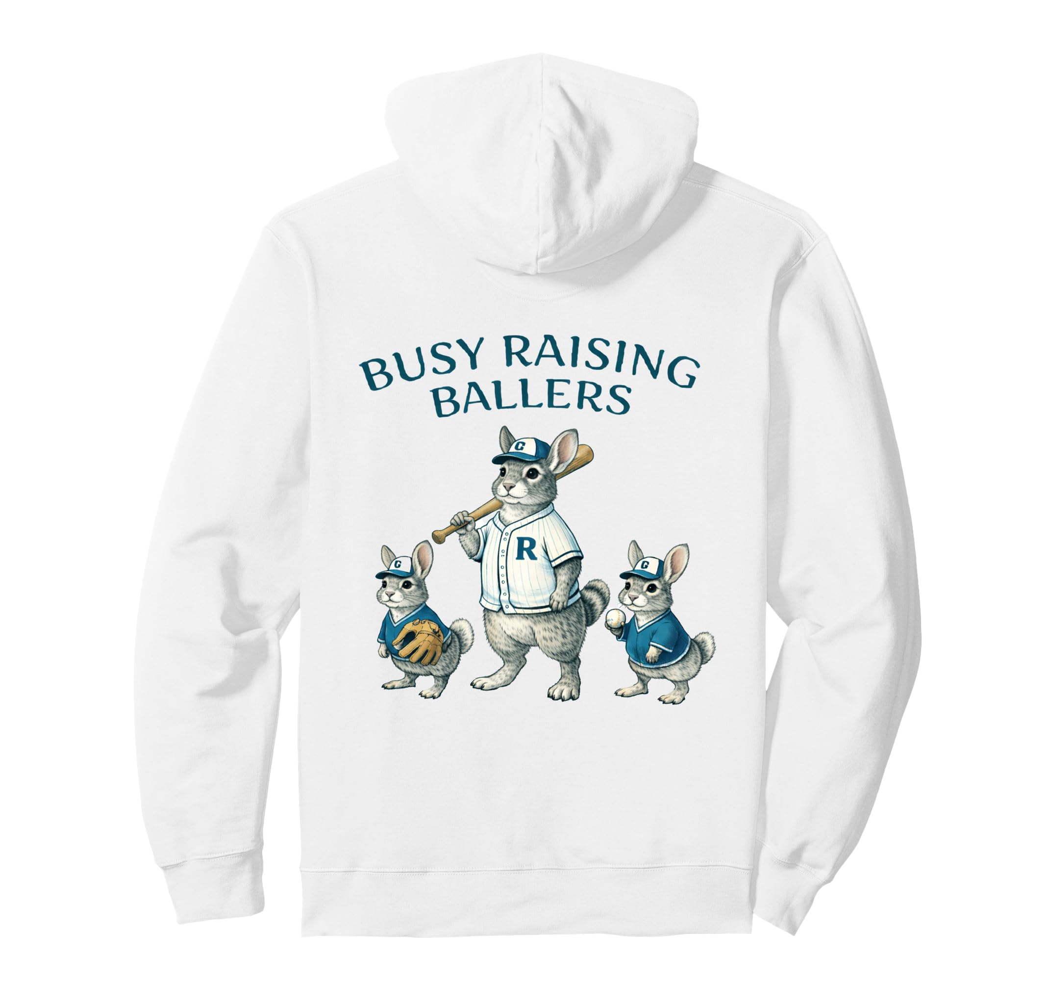 Busy Raising Baller Baseball Softball Hoodie - Graphic Print for Adults - T-Shirt, Sweatshirt, Hoodie