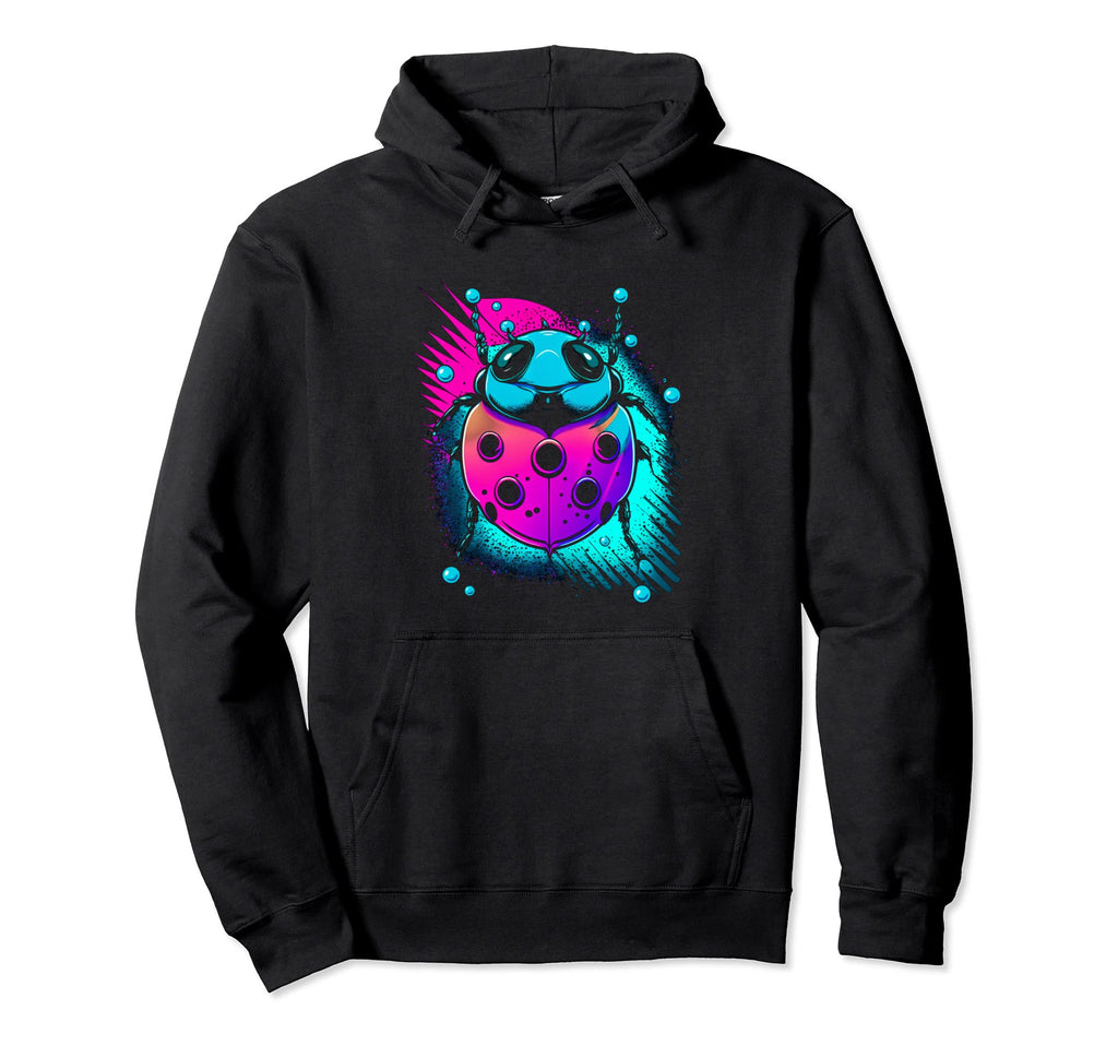 Vaporwave Ladybug Aesthetic Japanes Hoodie - Custom Art Print for Adults - T-Shirt, Sweatshirt, Hoodie
