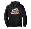 Colorful Melting Cassette Tape Music Hoodie - Fun Novelty Design for Adults - T-Shirt, Sweatshirt, Hoodie