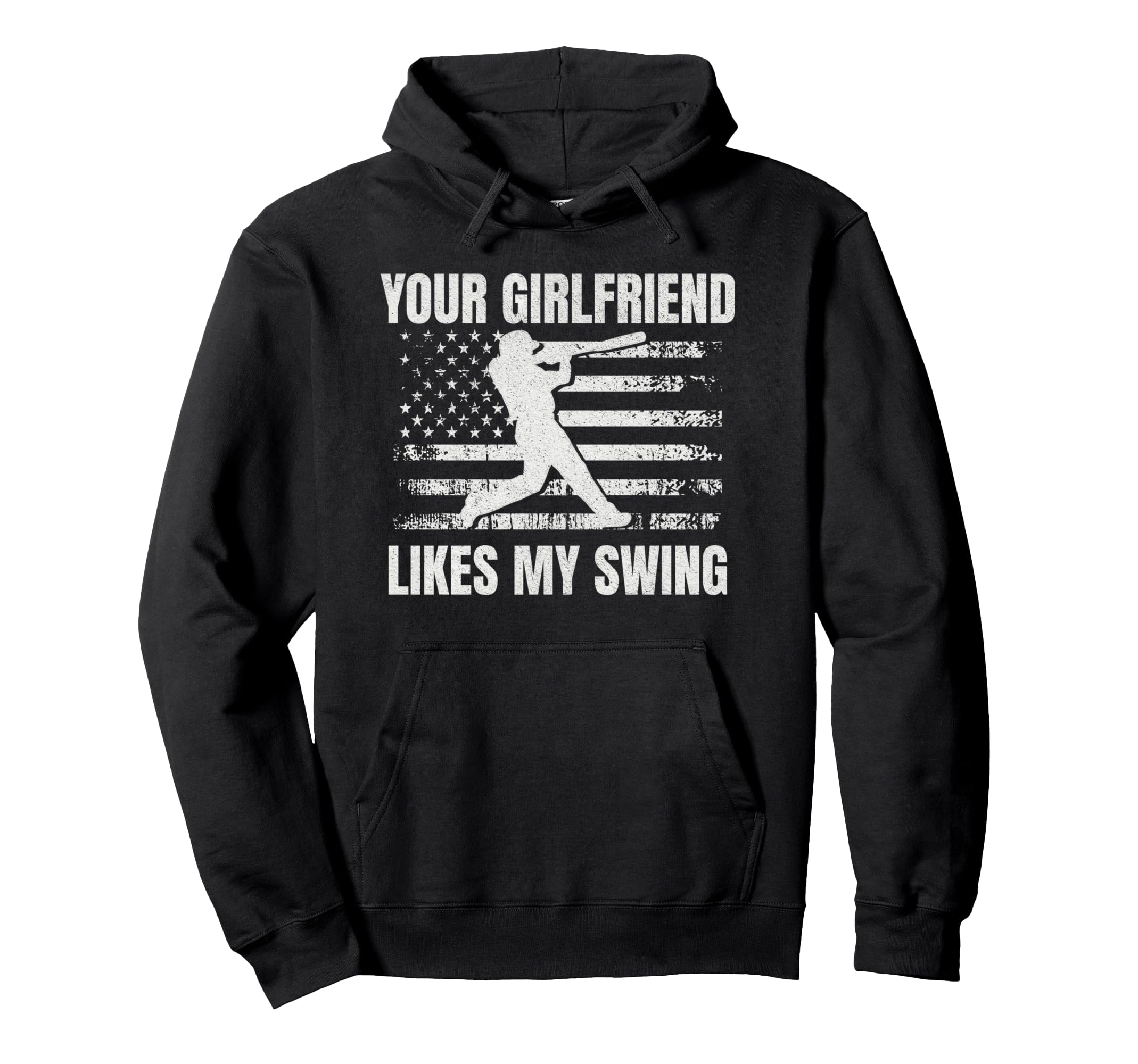 Your Girlfriend Likes My Swing Funny Hoodie - Minimalist Print Unisex - T-Shirt, Sweatshirt, Hoodie