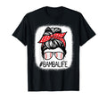 Bamba Bleached Messy Bun Baseball T-Shirt - Novelty Apparel Unisex - T-Shirt, Sweatshirt, Hoodie