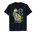 Ukrainian Cat Floral Ukraine Flag T-Shirt - Novelty Apparel Unisex - T-Shirt, Sweatshirt, Hoodie