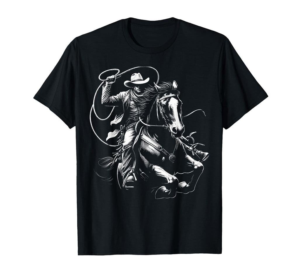 Western Cowboy Horse Rodeo Country T-Shirt - Streetwear Style Men Women - T-Shirt, Sweatshirt, Hoodie
