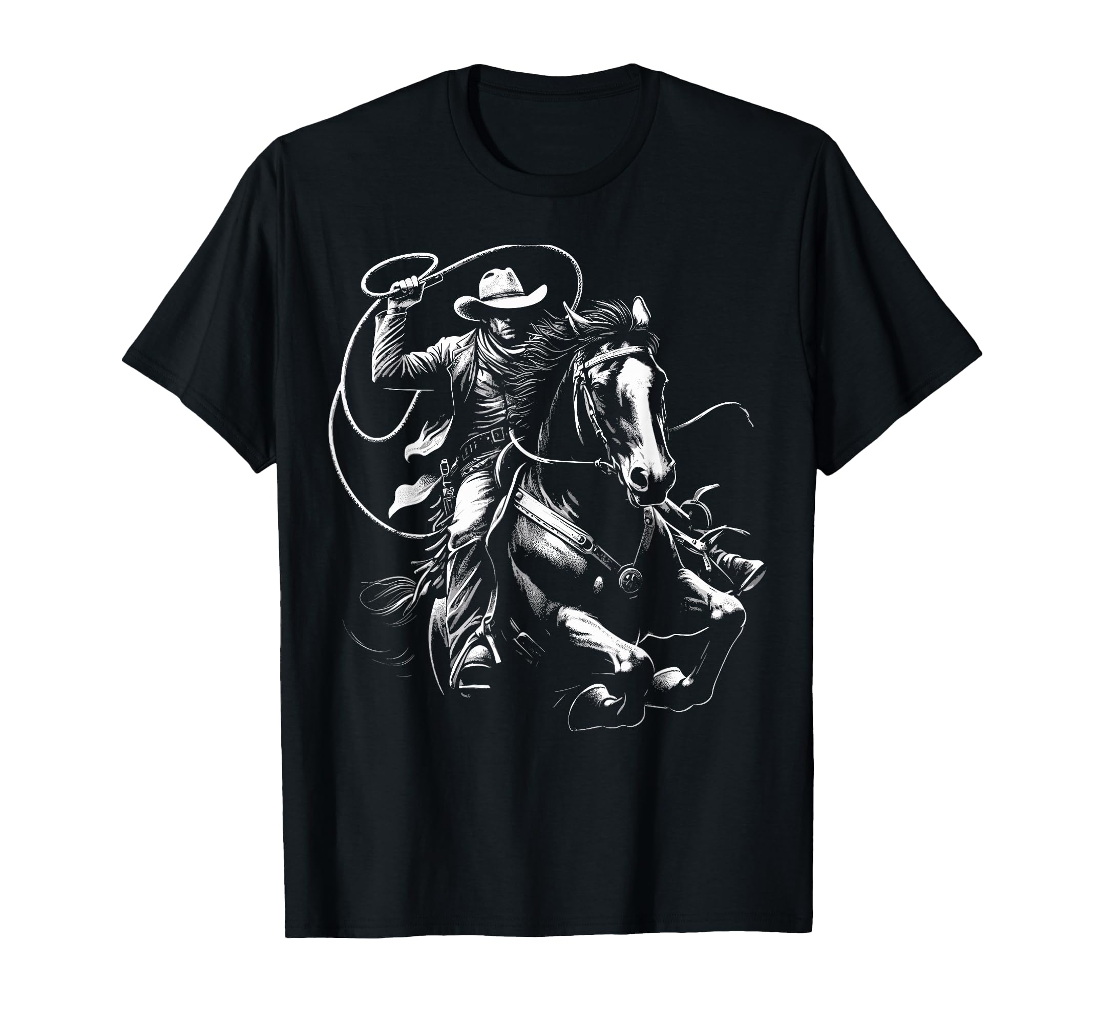 Western Cowboy Horse Rodeo Country T-Shirt - Streetwear Style Men Women - T-Shirt, Sweatshirt, Hoodie