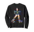 Roller Skates Boombox Disco Ghetto Sweatshirt - Trendy Graphic Unisex - T-Shirt, Sweatshirt, Hoodie