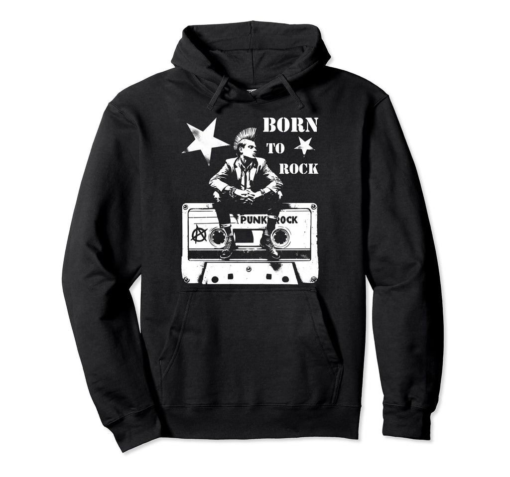 Punk Rock Music Cassette Tape Grunge Hoodie - Graphic Print for Adults - T-Shirt, Sweatshirt, Hoodie