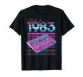 1983 Cassette Tape Stripes T-Shirt - Graphic Print Men Women - T-Shirt, Sweatshirt, Hoodie