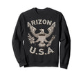 Arizona Usa Patriot Eagle Distressed Sweatshirt - Novelty Apparel Men Women - T-Shirt, Sweatshirt, Hoodie