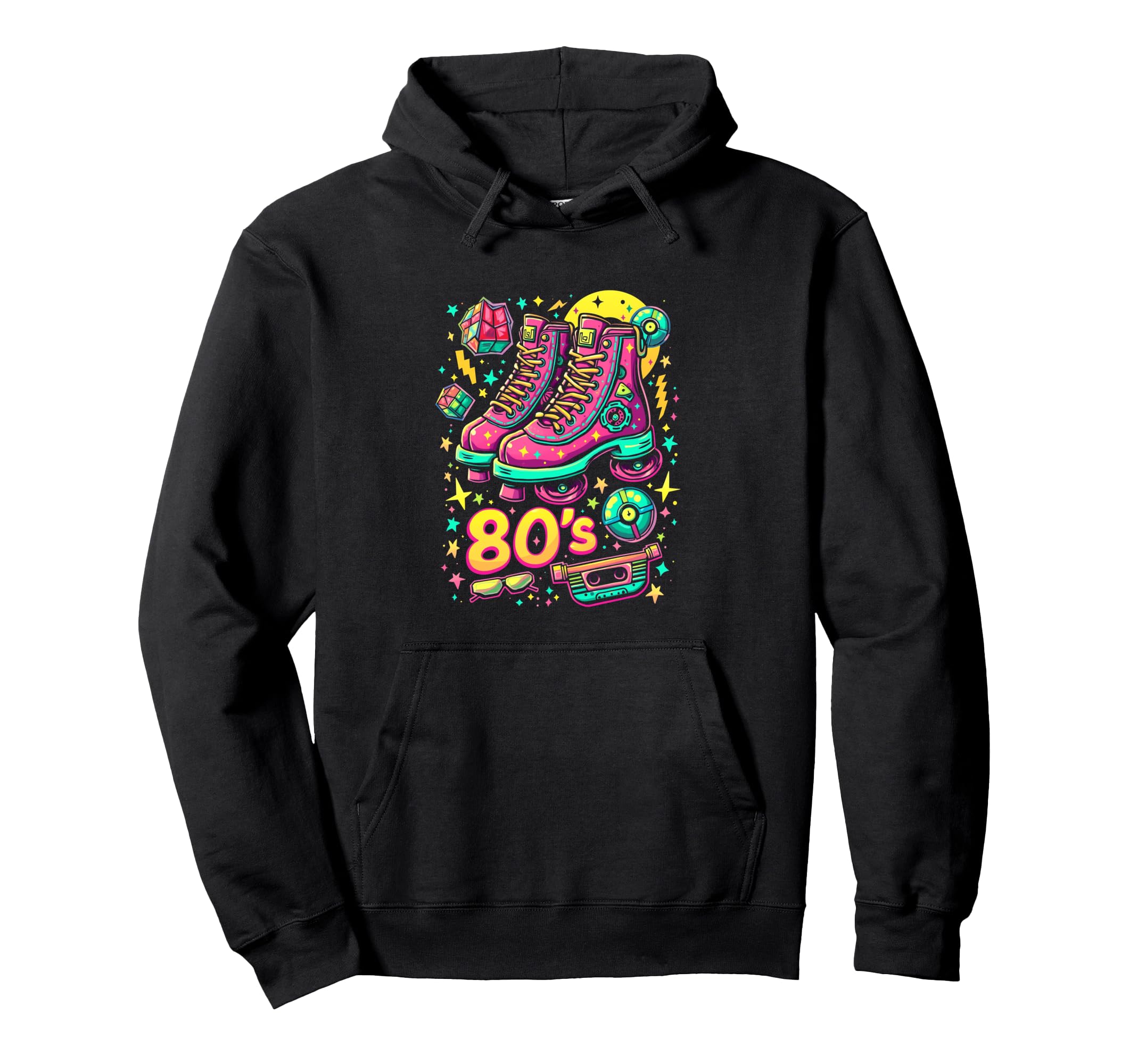 Roller Skates Hoodie - Casual Everyday Wear Men Women - T-Shirt, Sweatshirt, Hoodie