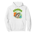 Hedgehog Groovy Floral Hedgehog Hoodie - Fun Novelty Design for Adults - T-Shirt, Sweatshirt, Hoodie