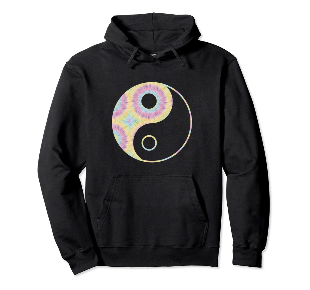 Boho Tie Dye Hippie Yin Yang Zen Yoga Hoodie - Unique Graphic for Adults - T-Shirt, Sweatshirt, Hoodie