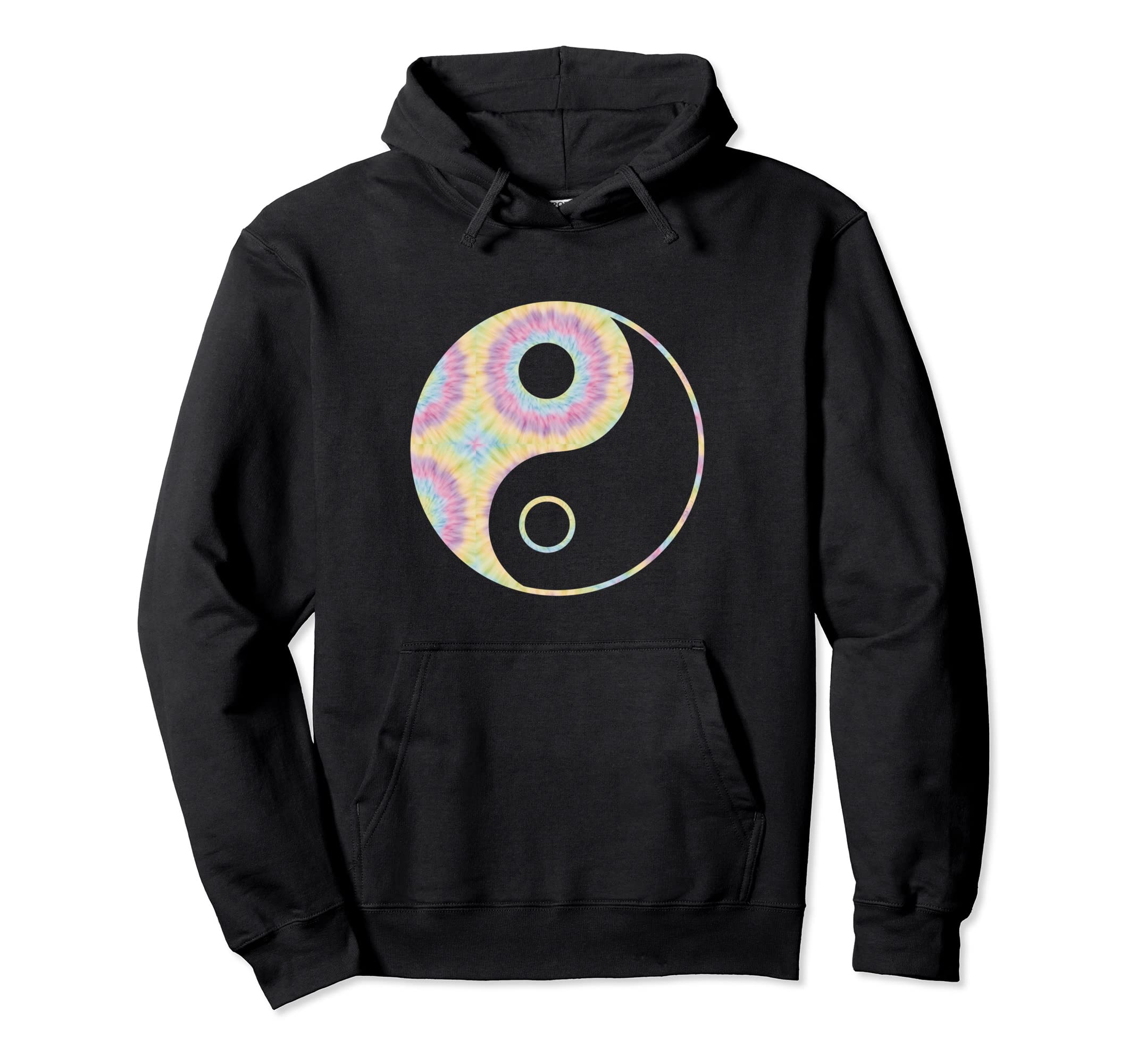 Boho Tie Dye Hippie Yin Yang Zen Yoga Hoodie - Unique Graphic for Adults - T-Shirt, Sweatshirt, Hoodie