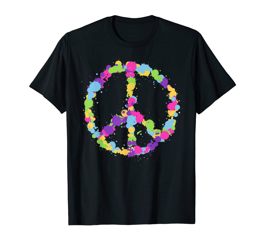Peace Love Hippie Costume Tie Die 60S T-Shirt - Novelty Apparel for Adults - T-Shirt, Sweatshirt, Hoodie