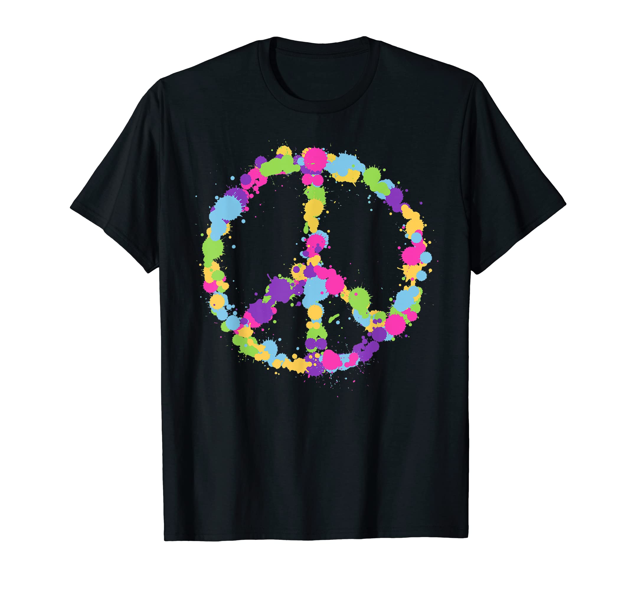 Peace Love Hippie Costume Tie Die 60S T-Shirt - Novelty Apparel for Adults - T-Shirt, Sweatshirt, Hoodie