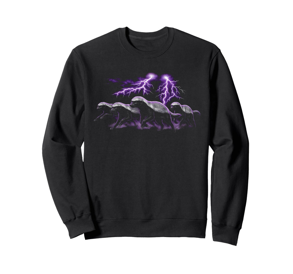 Honey Badger 90S Funny Honey Badger Sweatshirt - Custom Art Print Men Women - T-Shirt, Sweatshirt, Hoodie
