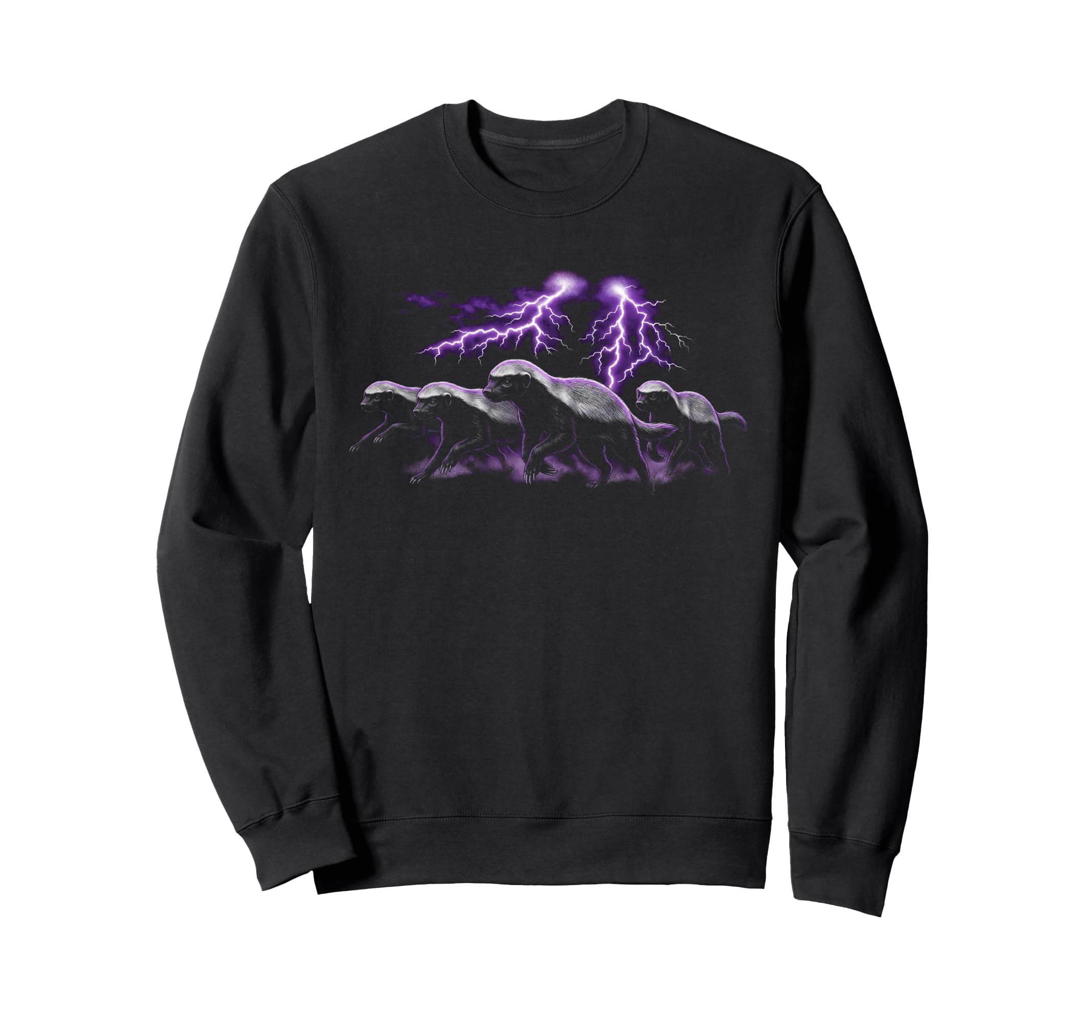 Honey Badger 90S Funny Honey Badger Sweatshirt - Custom Art Print Men Women - T-Shirt, Sweatshirt, Hoodie