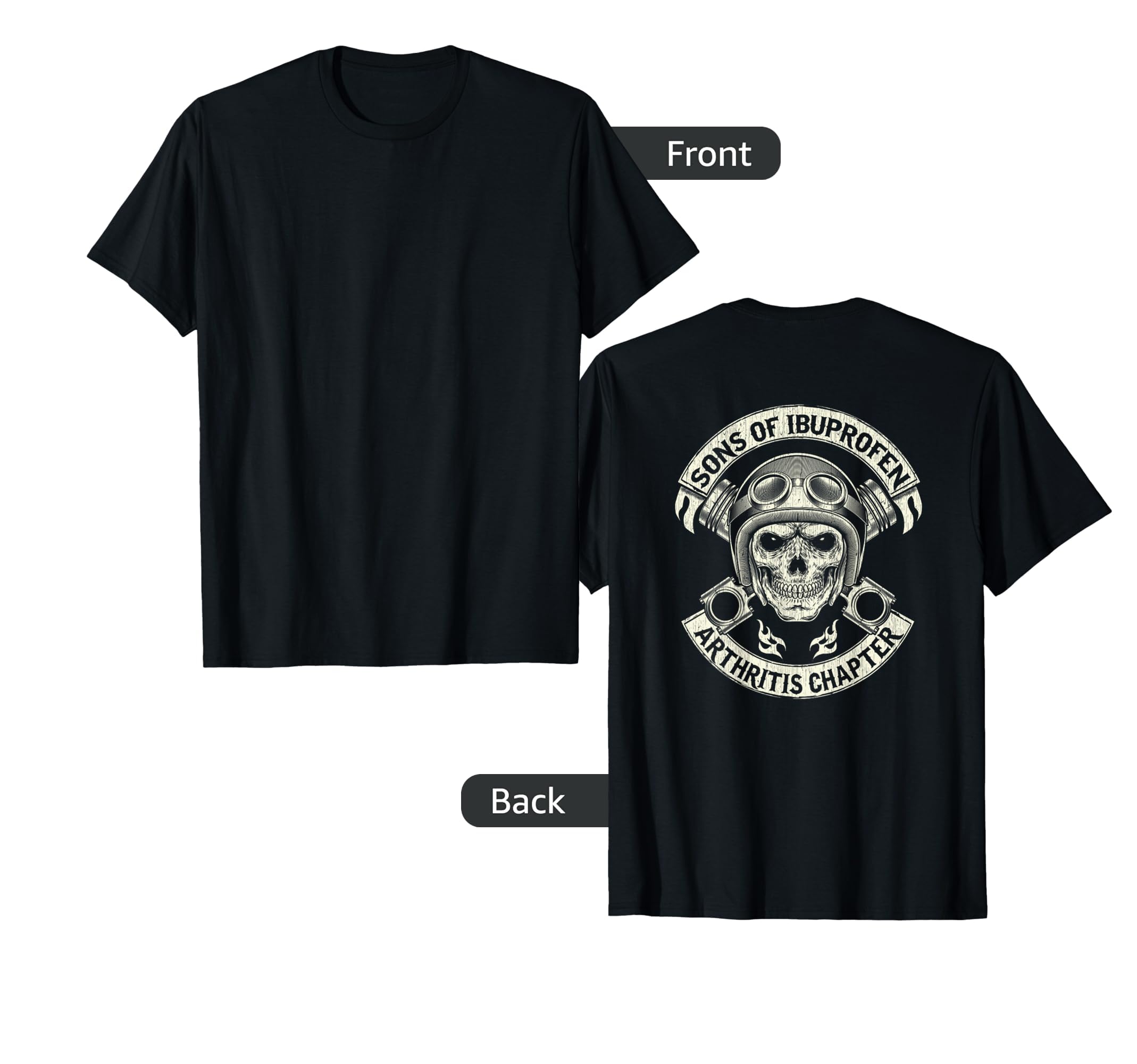 Mens Back Son Ibuprofen Funny Biker T-Shirt - Trendy Graphic for Adults - T-Shirt, Sweatshirt, Hoodie