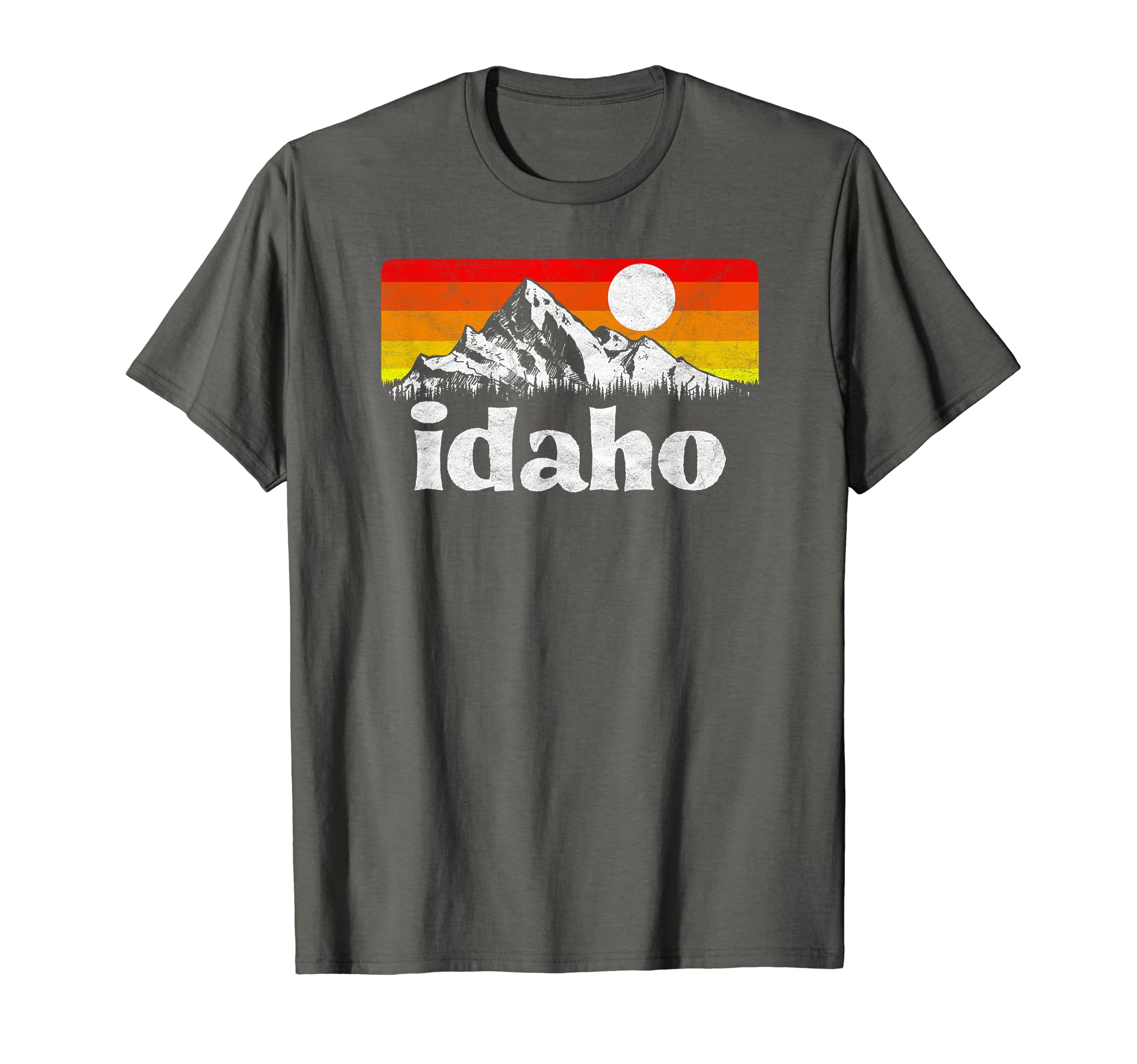 State Idaho Distressed Mountains T-Shirt - Novelty Apparel Unisex - T-Shirt, Sweatshirt, Hoodie