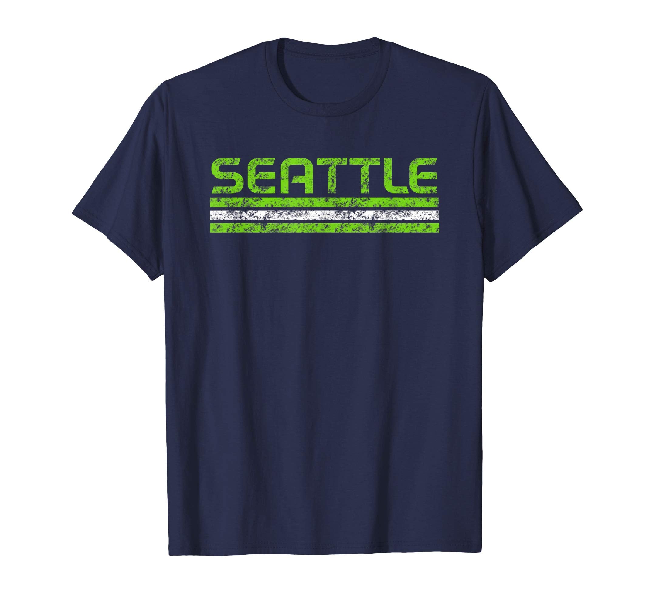 Seattle Washington Weathered Stripe T-Shirt - Minimalist Print Unisex - T-Shirt, Sweatshirt, Hoodie