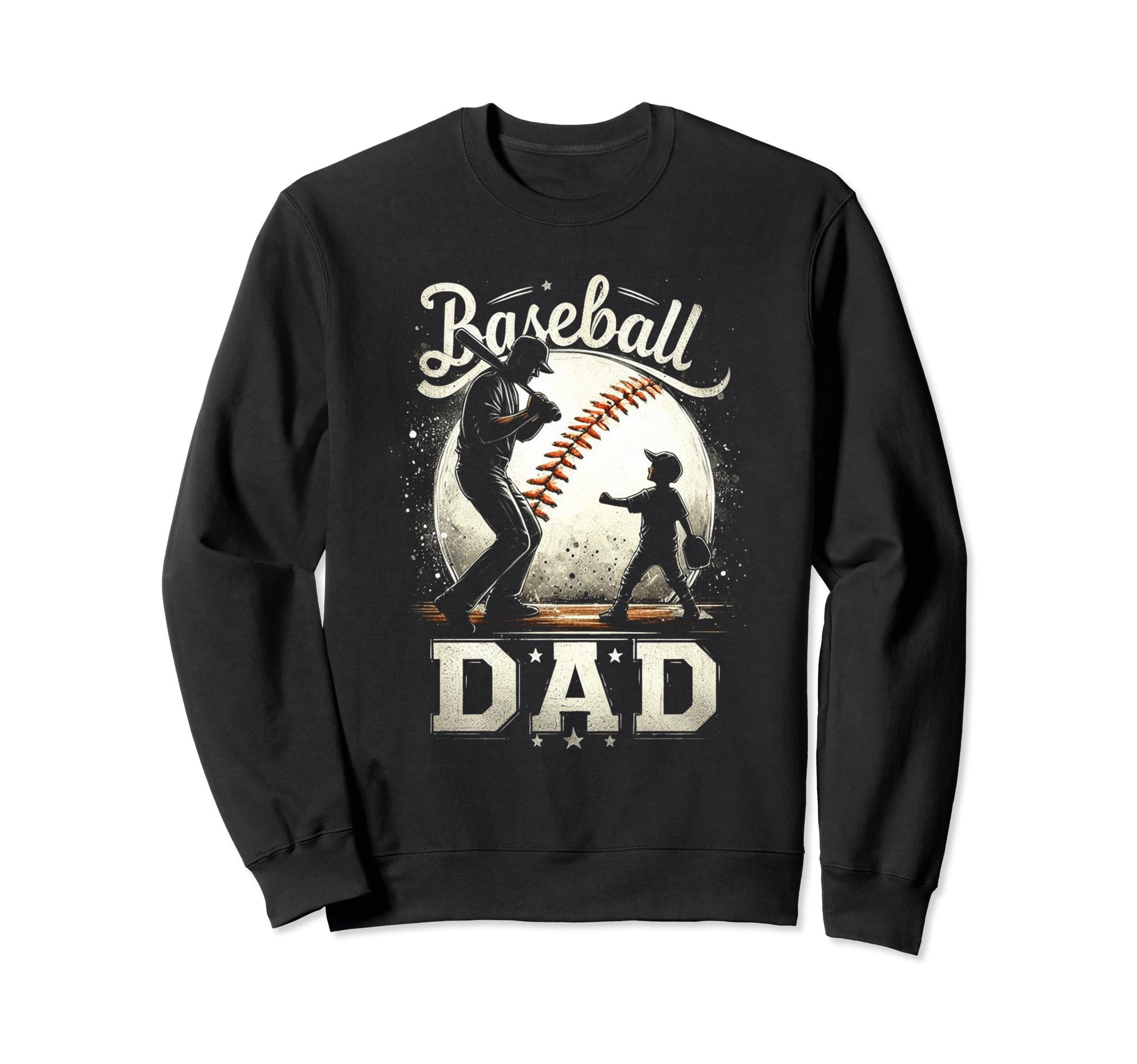 Baseball Dad Fathers Day Sweatshirt - Novelty Apparel Men Women - T-Shirt, Sweatshirt, Hoodie