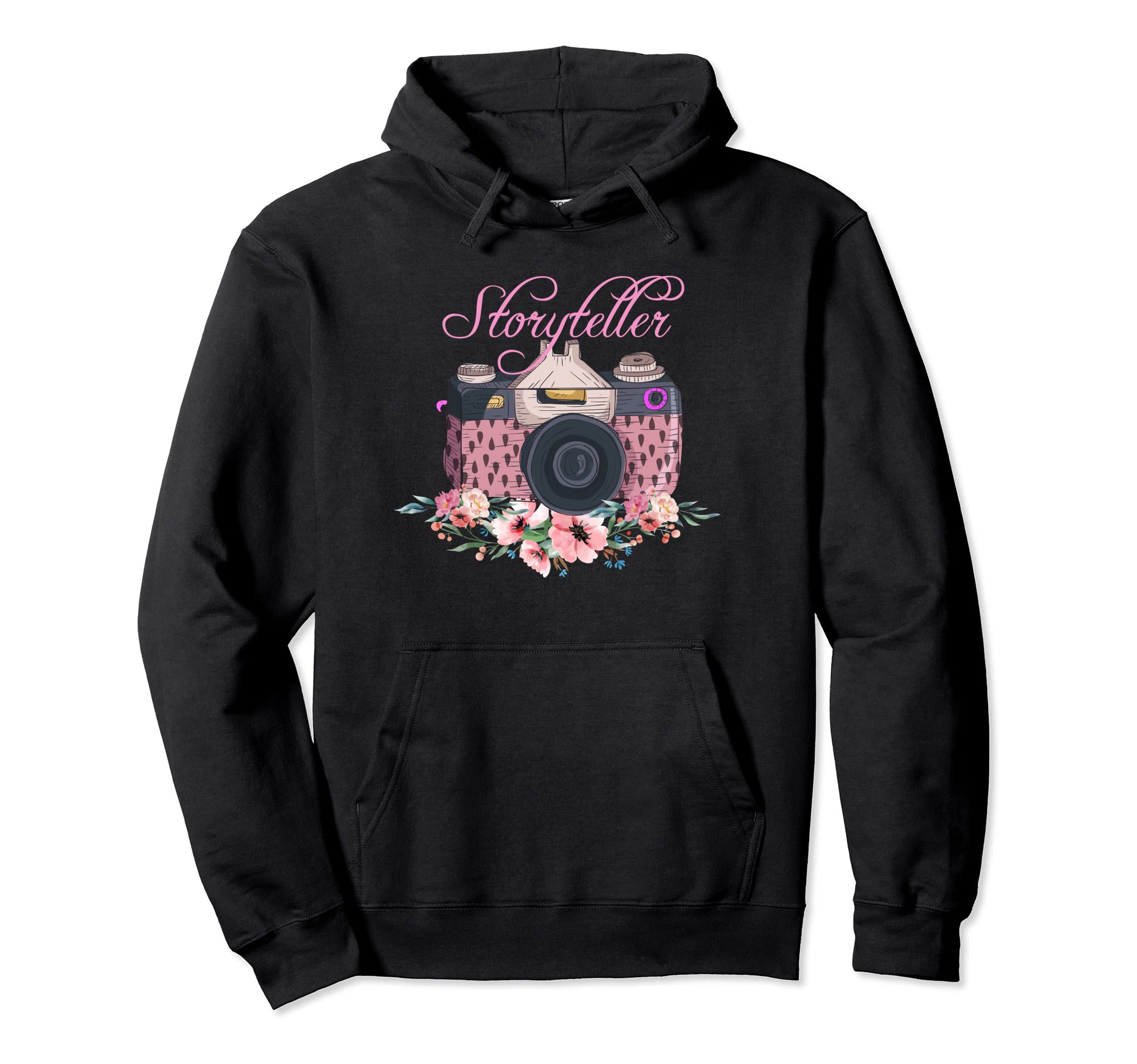Storyteller Photographer Camera Hoodie - Unique Graphic for Adults - T-Shirt, Sweatshirt, Hoodie