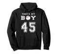 Thats My Baseball 45 Jersey Hoodie - Casual Everyday Wear for Adults - T-Shirt, Sweatshirt, Hoodie