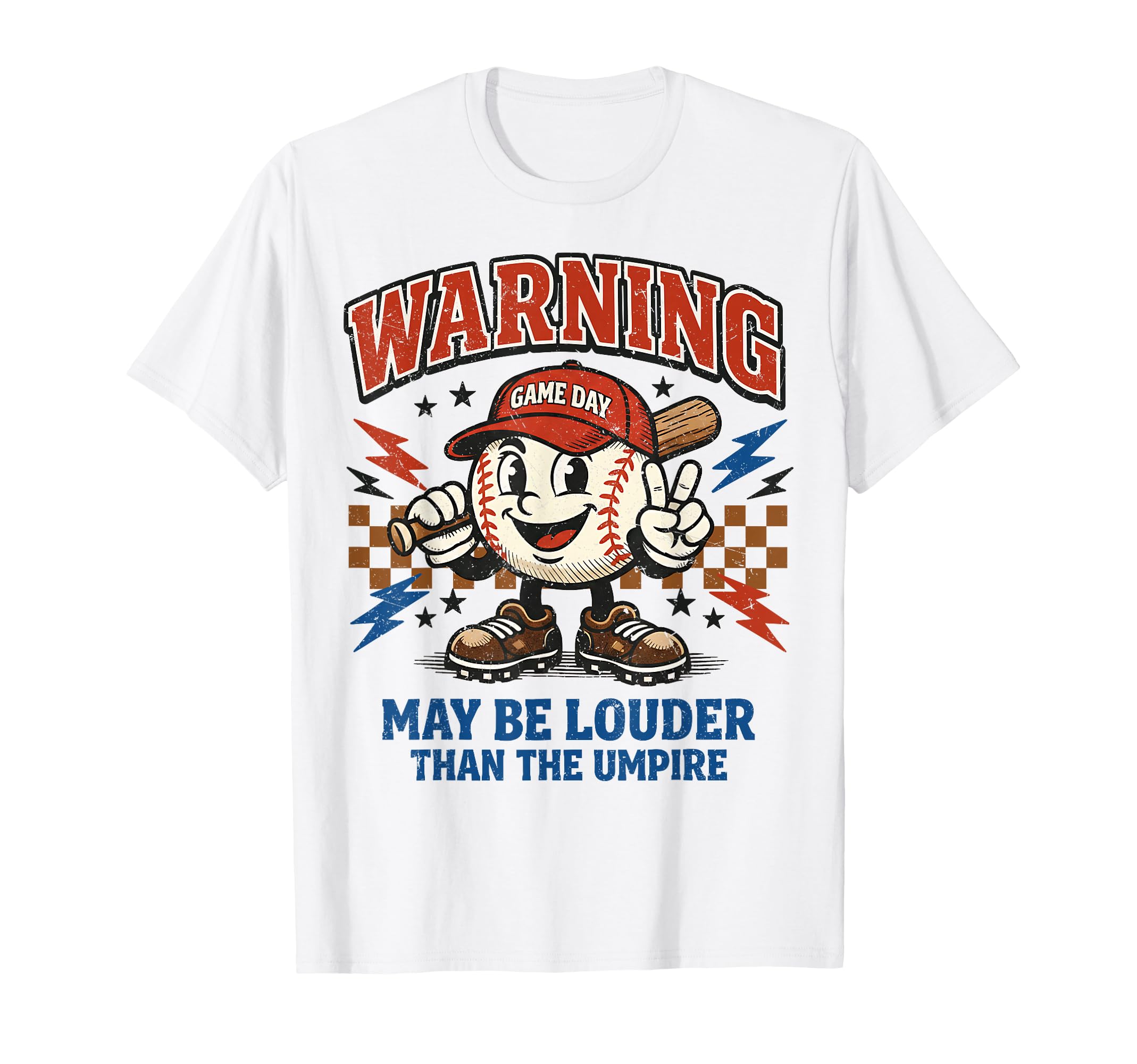 Warning May Be Louder Than Umpire Funny T-Shirt - Trendy Graphic Unisex - T-Shirt, Sweatshirt, Hoodie