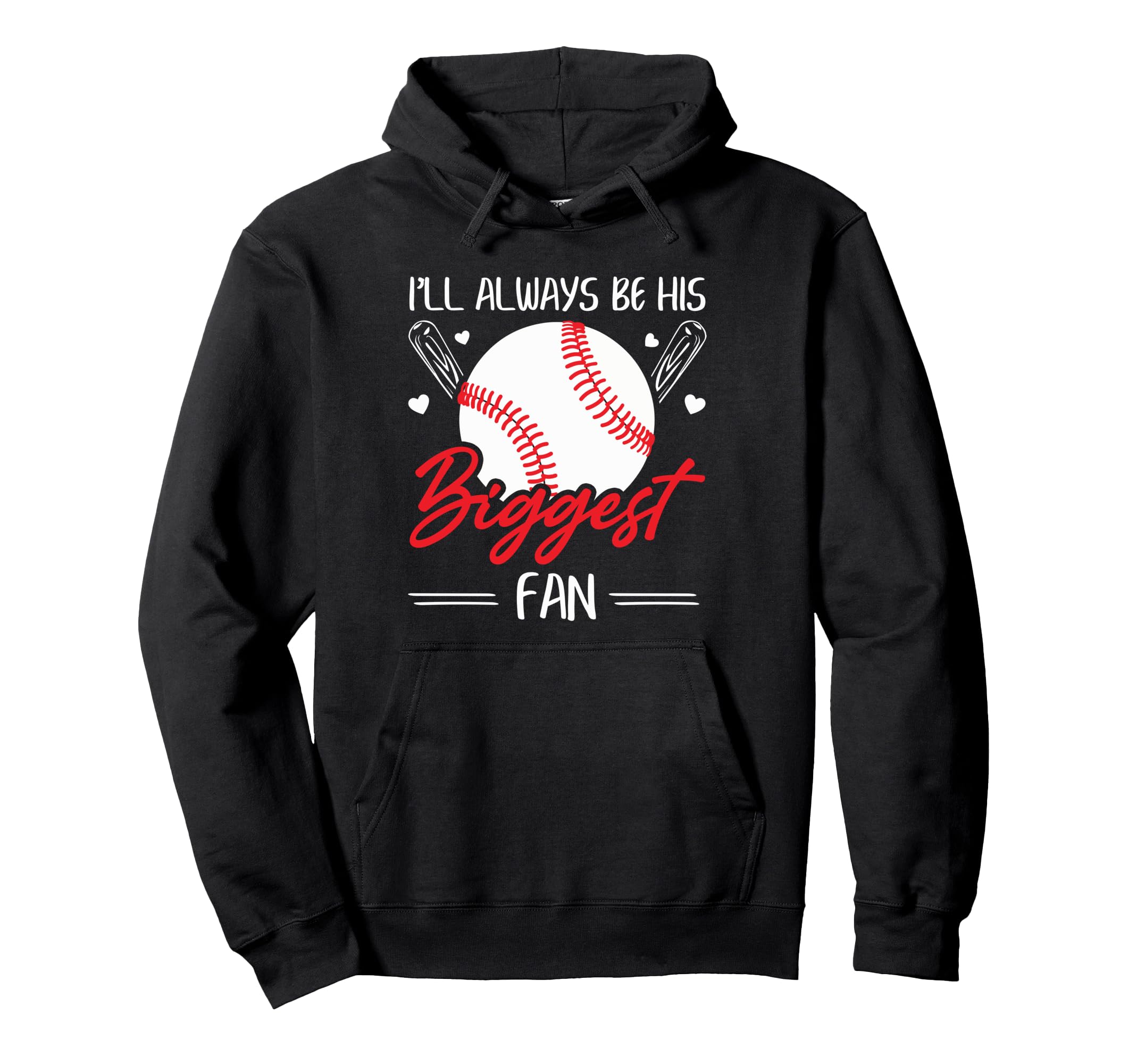 Baseball Mom Dad I Always Be His Hoodie - Custom Art Print for Adults - T-Shirt, Sweatshirt, Hoodie