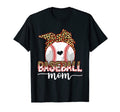 Leopard Baseball Baseball Mom Life T-Shirt - Custom Art Print Men Women - T-Shirt, Sweatshirt, Hoodie