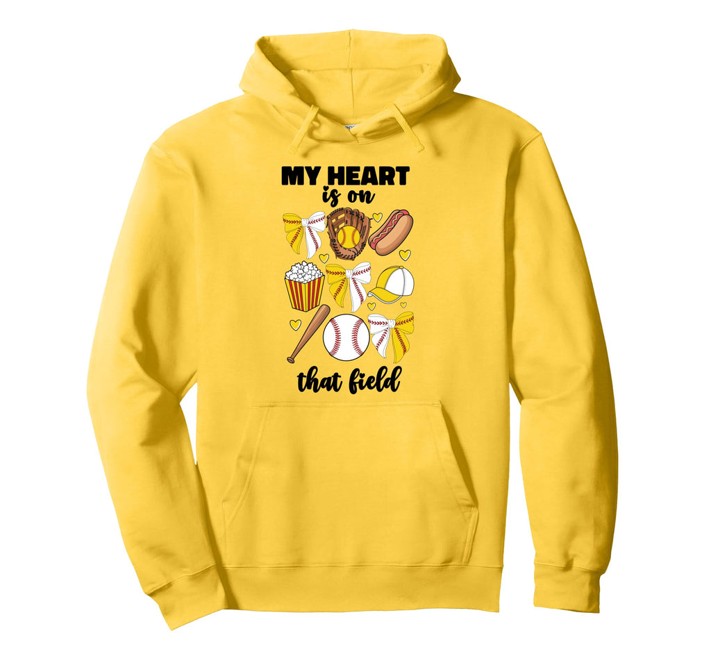 My Heart Is That Field Half Hoodie - Casual Everyday Wear for Adults - T-Shirt, Sweatshirt, Hoodie