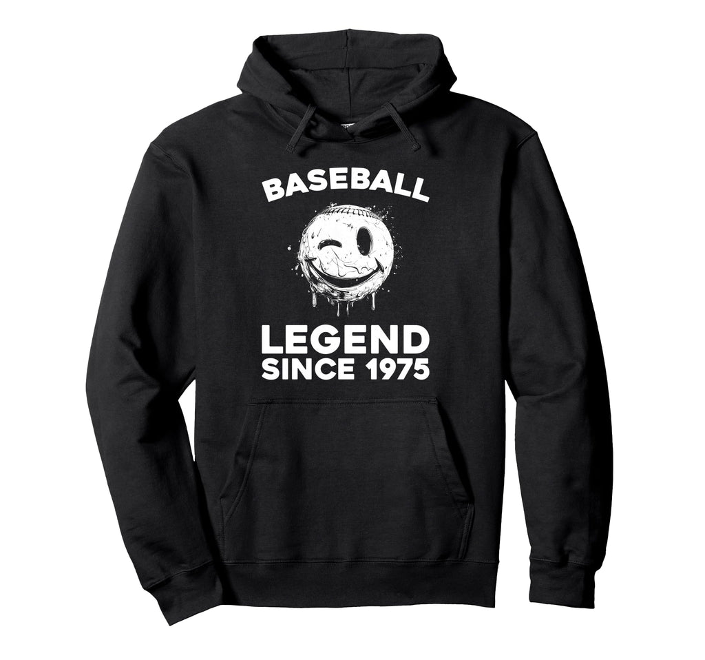 Born 1975 Baseball Baseballer Team Sport Hoodie - Minimalist Print Unisex - T-Shirt, Sweatshirt, Hoodie
