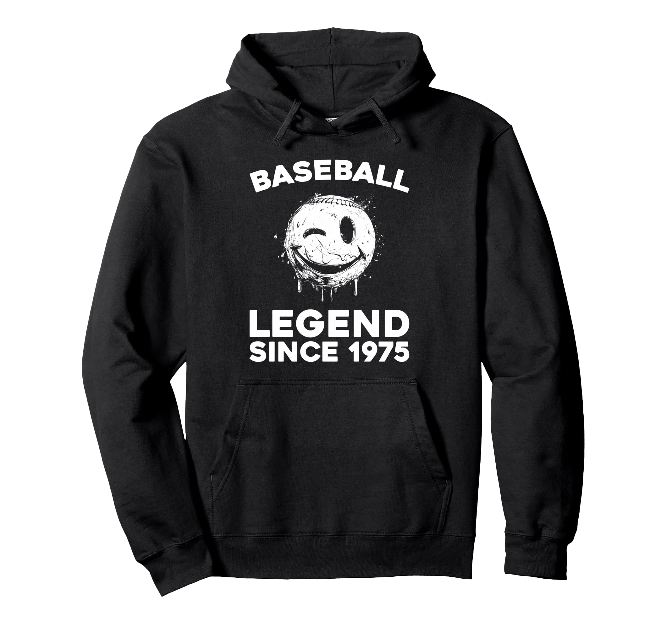Born 1975 Baseball Baseballer Team Sport Hoodie - Minimalist Print Unisex - T-Shirt, Sweatshirt, Hoodie