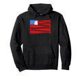 American Baseball Bat Flag Usa Patriotic Hoodie - Graphic Print for Adults - T-Shirt, Sweatshirt, Hoodie