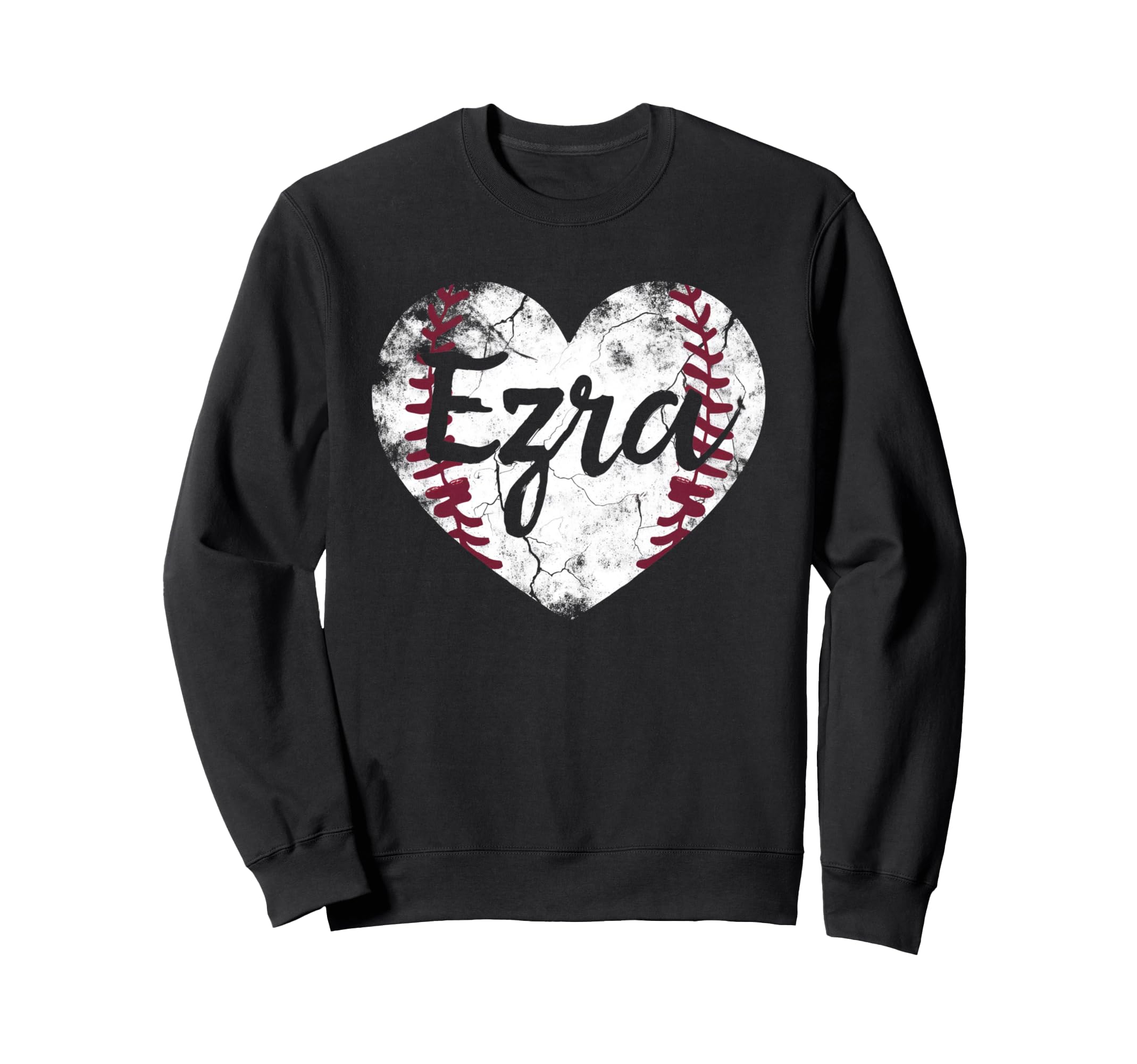 Ezra Baseball Personalized Name Mom Sweatshirt - Graphic Print Unisex - T-Shirt, Sweatshirt, Hoodie