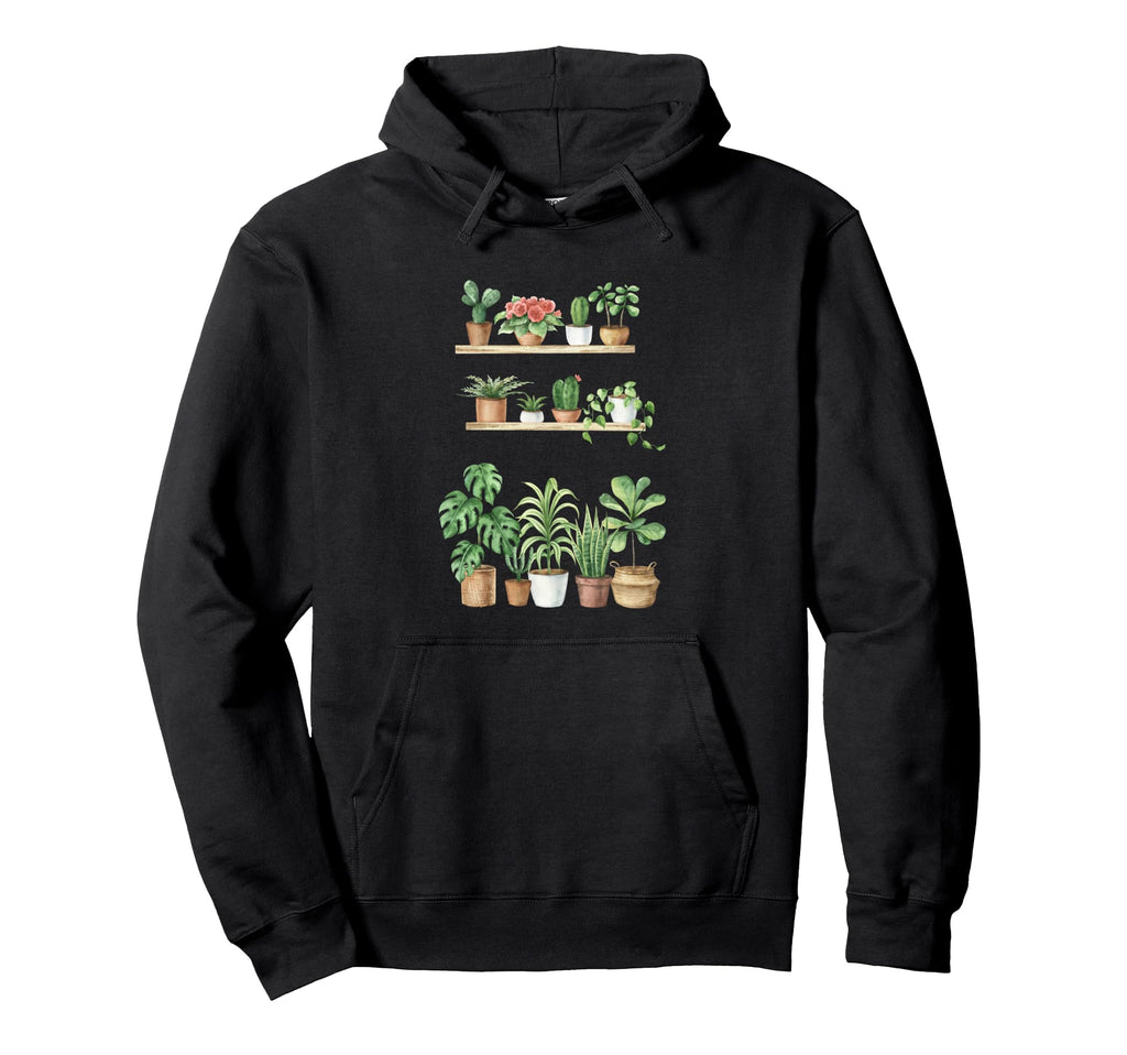 Boho House Plants Cactus Botanical Hoodie - Custom Art Print Unisex - T-Shirt, Sweatshirt, Hoodie