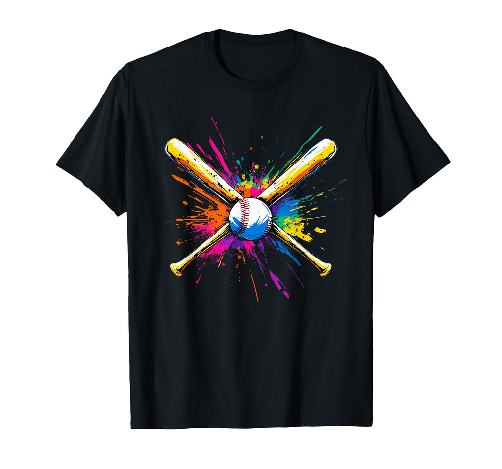 Colorful Baseball T-Shirt - Aesthetic Graphic Men Women - T-Shirt, Sweatshirt, Hoodie
