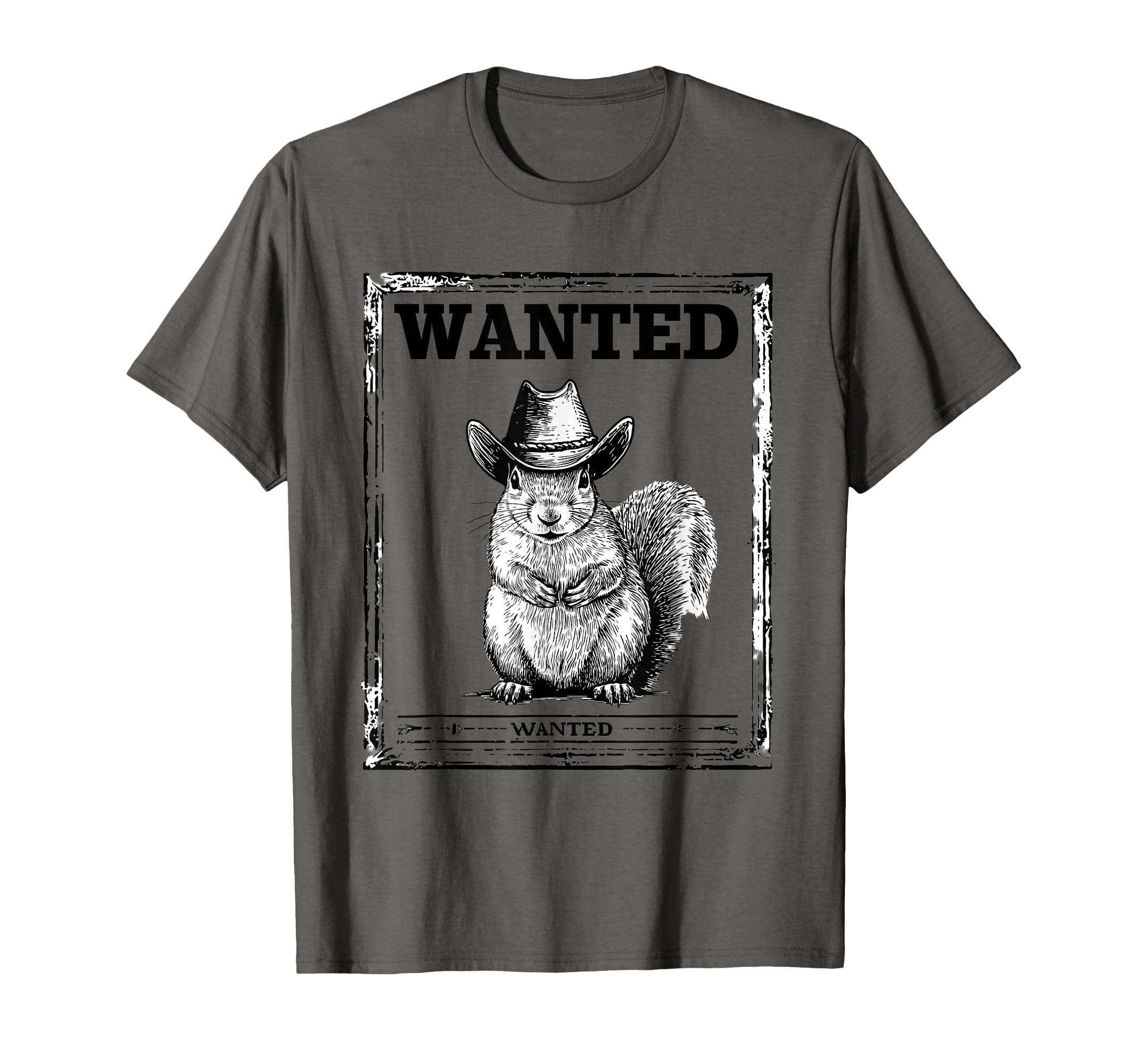 Country Cowboy Squirrel Rodeo Cowgirl T-Shirt - Custom Art Print Unisex - T-Shirt, Sweatshirt, Hoodie