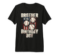Brother Birthday Matching Baseball T-Shirt - Minimalist Print Unisex - T-Shirt, Sweatshirt, Hoodie