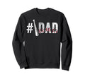 Number One Baseball Dad Fathers Day Sweatshirt - Unique Graphic Men Women - T-Shirt, Sweatshirt, Hoodie