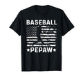 Baseball Pepaw Grandpa Usa Flag 4Th T-Shirt - Fun Novelty Design Unisex - T-Shirt, Sweatshirt, Hoodie