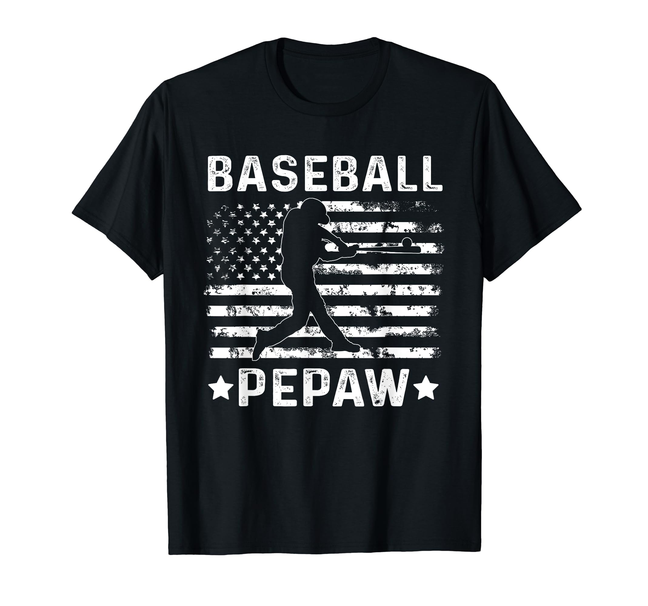 Baseball Pepaw Grandpa Usa Flag 4Th T-Shirt - Fun Novelty Design Unisex - T-Shirt, Sweatshirt, Hoodie
