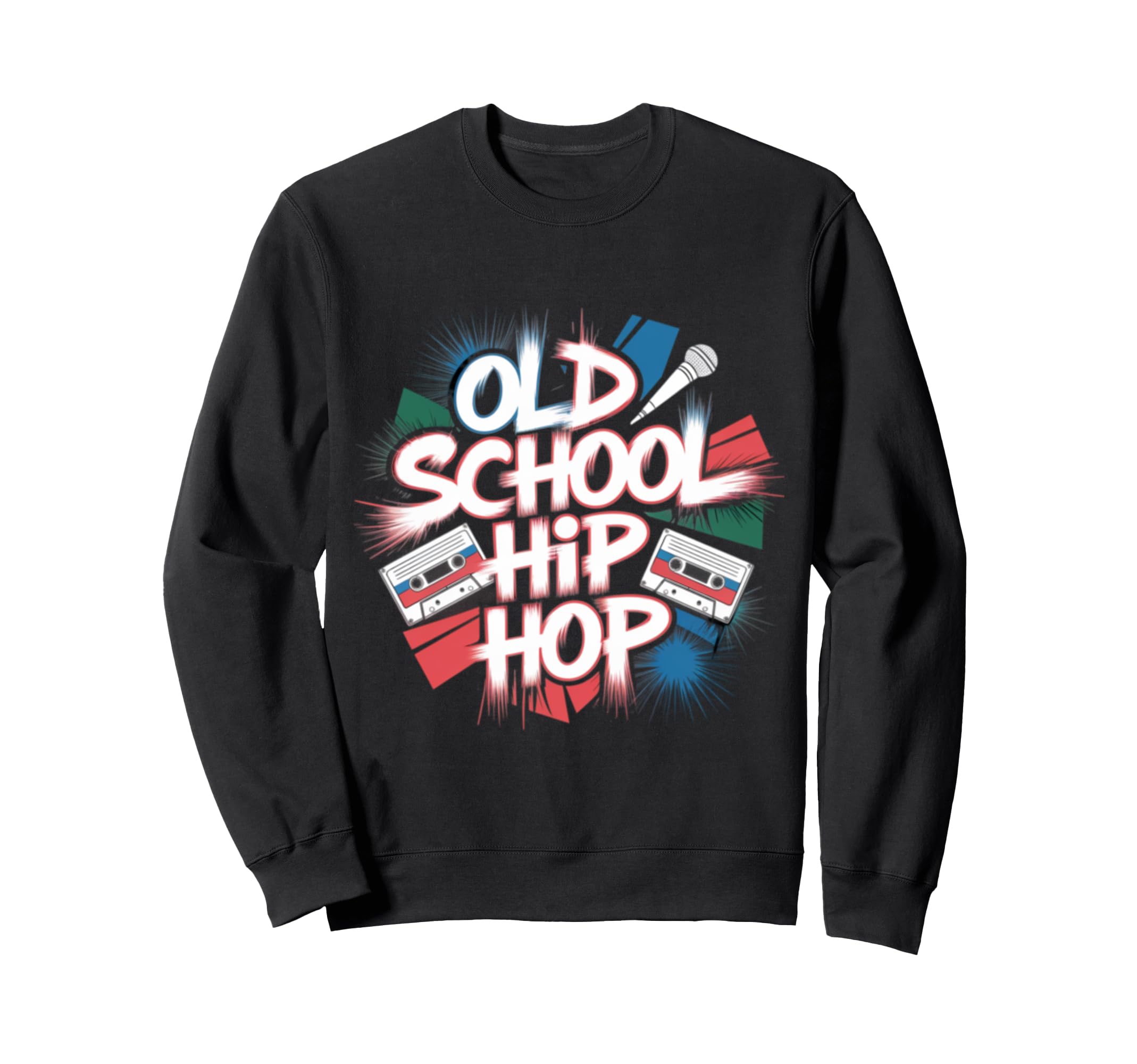 Funny Music 60S 70S Cassette Sweatshirt - Fun Novelty Design for Adults - T-Shirt, Sweatshirt, Hoodie
