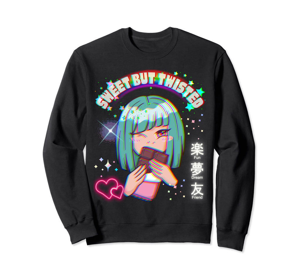 Sweet But Twisted Kidcore Anime Sweatshirt - Aesthetic Graphic Unisex - T-Shirt, Sweatshirt, Hoodie