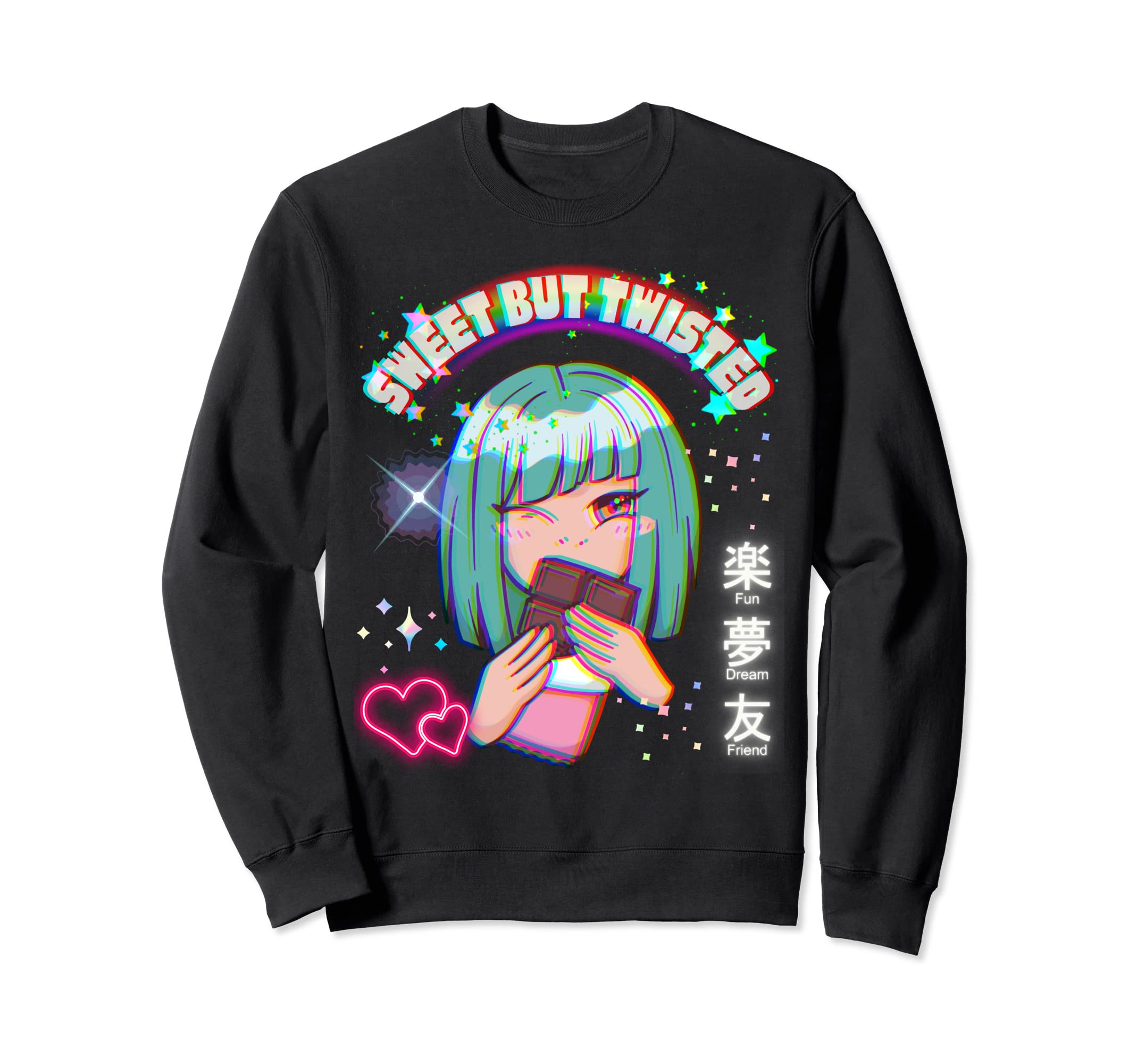 Sweet But Twisted Kidcore Anime Sweatshirt - Aesthetic Graphic Unisex - T-Shirt, Sweatshirt, Hoodie