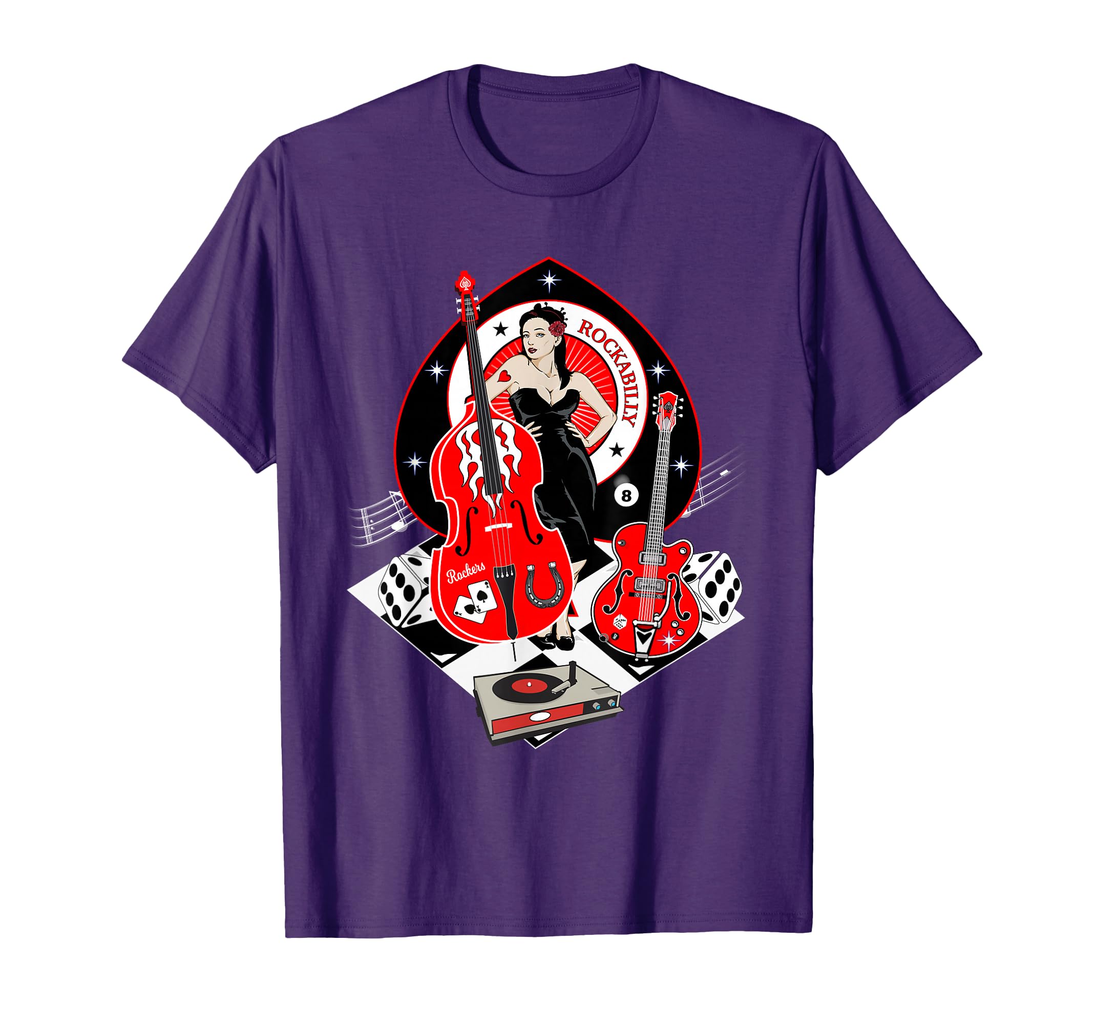 Rockabilly 50S 1950S Pinup T-Shirt - Trendy Graphic for Adults - T-Shirt, Sweatshirt, Hoodie