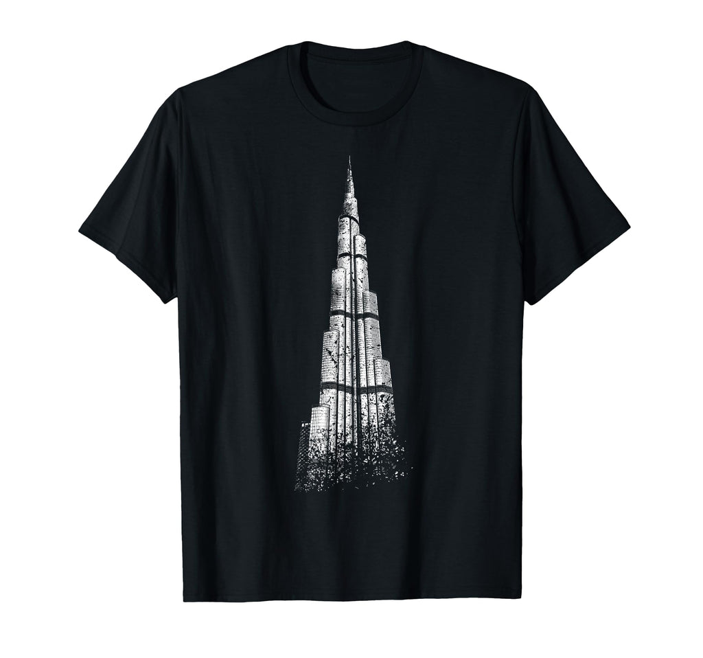 Dubai Burj Khalifa Skyline I Love T-Shirt - Minimalist Print Men Women - T-Shirt, Sweatshirt, Hoodie