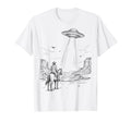 Ufo Cowboy Western Desert Space T-Shirt - Unique Graphic Unisex - T-Shirt, Sweatshirt, Hoodie