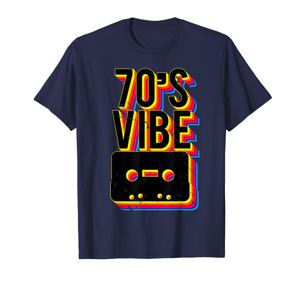 70S Vibe Cassette Tape Rock Party Disco T-Shirt - Graphic Print for Adults - T-Shirt, Sweatshirt, Hoodie