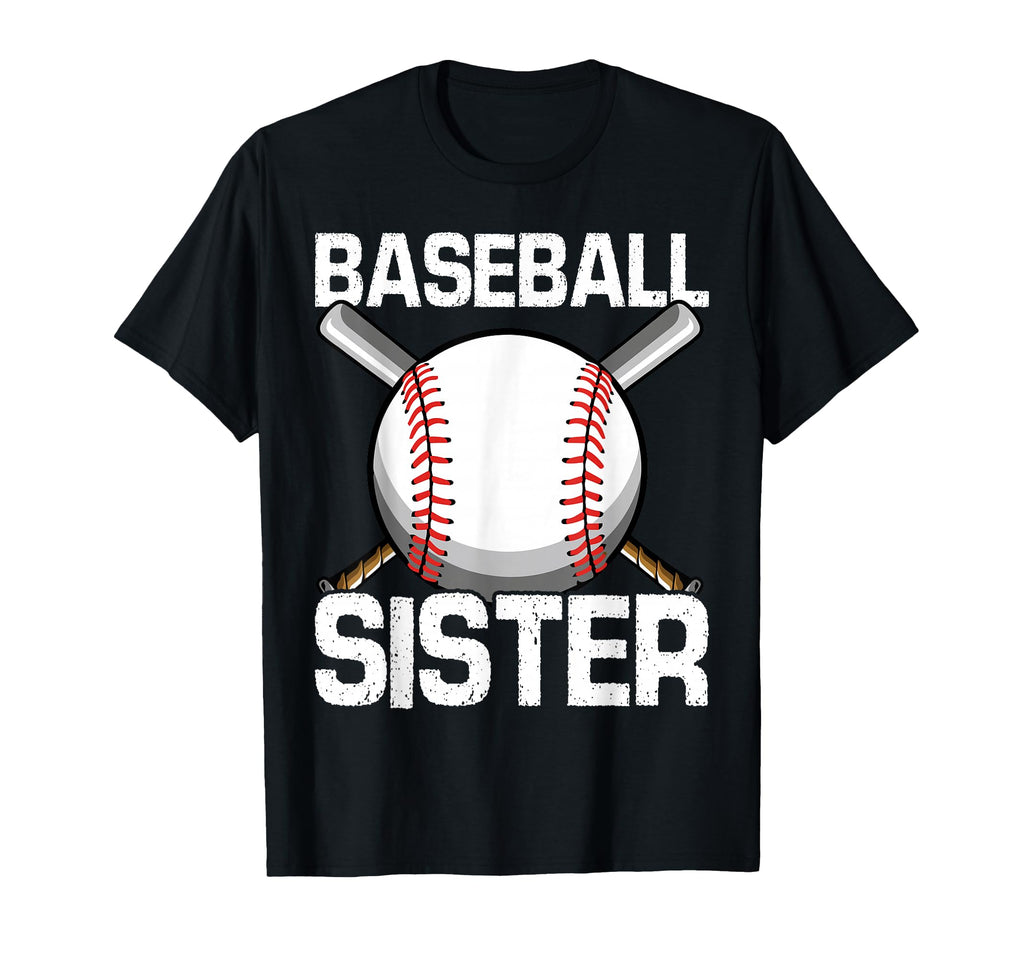 Funny Baseball Sisters Fans T-Shirt - Trendy Graphic for Adults - T-Shirt, Sweatshirt, Hoodie