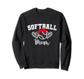 Softball Mom Baseball Love Sweatshirt - Streetwear Style for Adults - T-Shirt, Sweatshirt, Hoodie